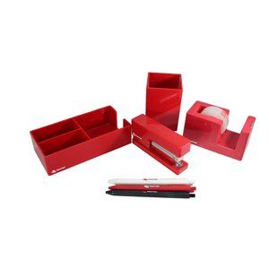 Red Hat Software Linux Promotional Desk Set UNUSED 89067